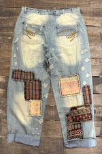 Load image into Gallery viewer, Peace and Love Jeans - Patched
