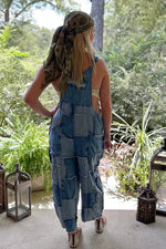 Load image into Gallery viewer, Patchwork Skies Jumpsuit
