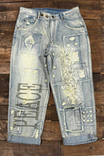 Load image into Gallery viewer, Peace and Love Jeans
