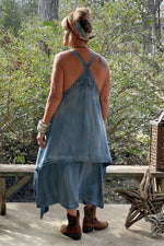 Load image into Gallery viewer, Crossing Paths Dress - Chambray
