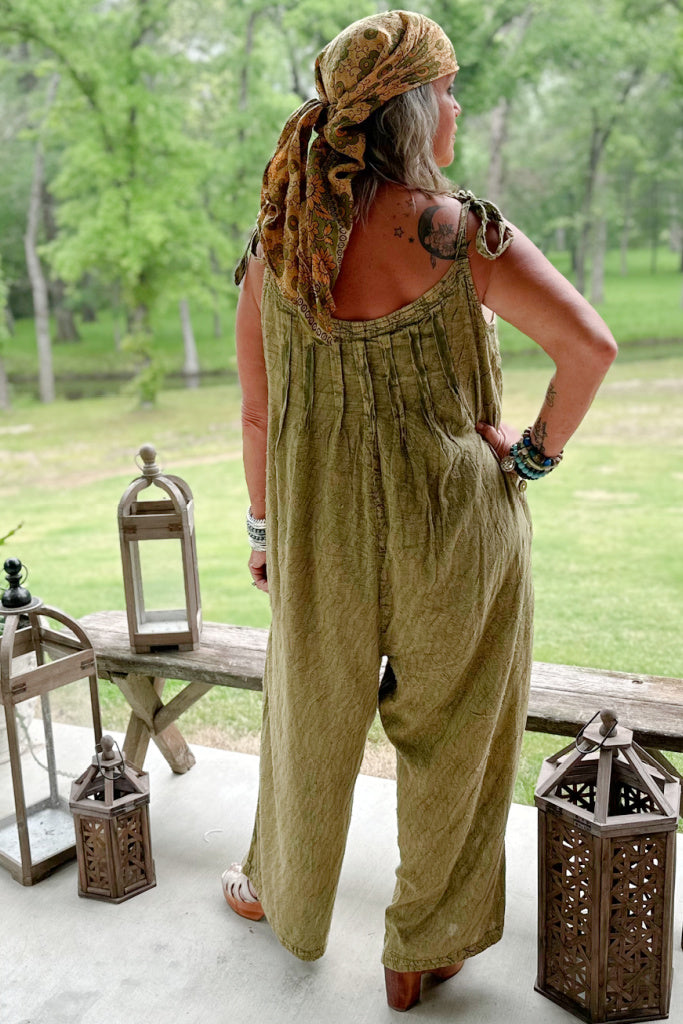 Bittersweet Romper - Vintage Olive