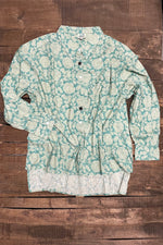 Load image into Gallery viewer, Star Gazing Top - Teal Eyelet
