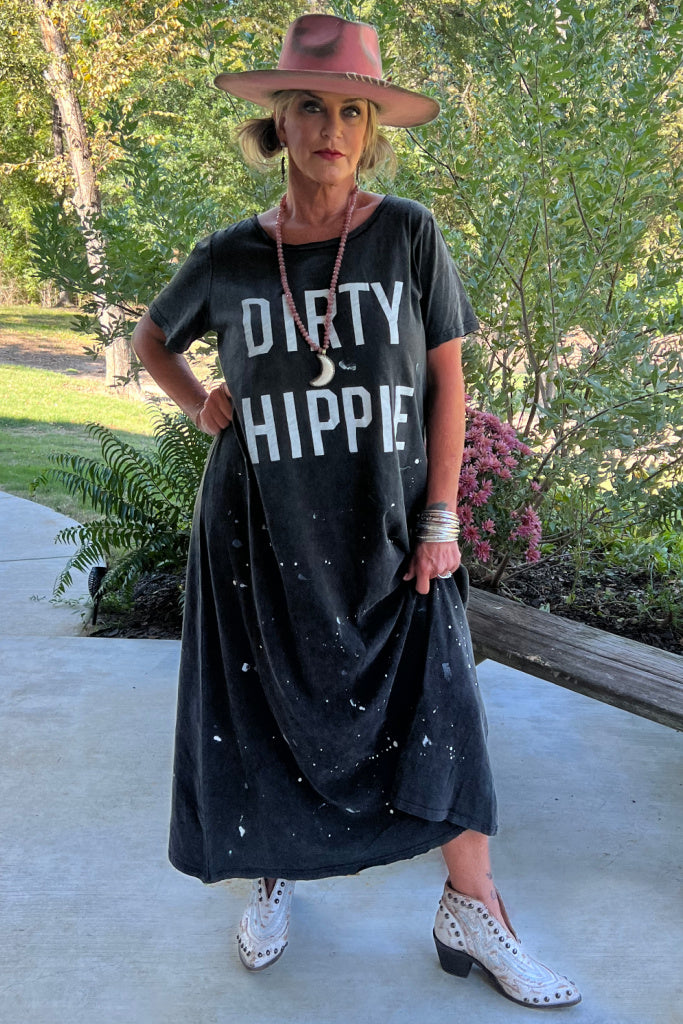 Dirty Hippie Dress - Vintage Black