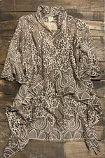 Load image into Gallery viewer, Garden Bliss Kimono - Vintage Chocolate
