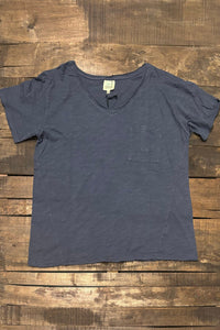 Moon Dance V-Neck Tee - Navy