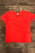 Load image into Gallery viewer, Moon Dance V-Neck Tee - Scarlet
