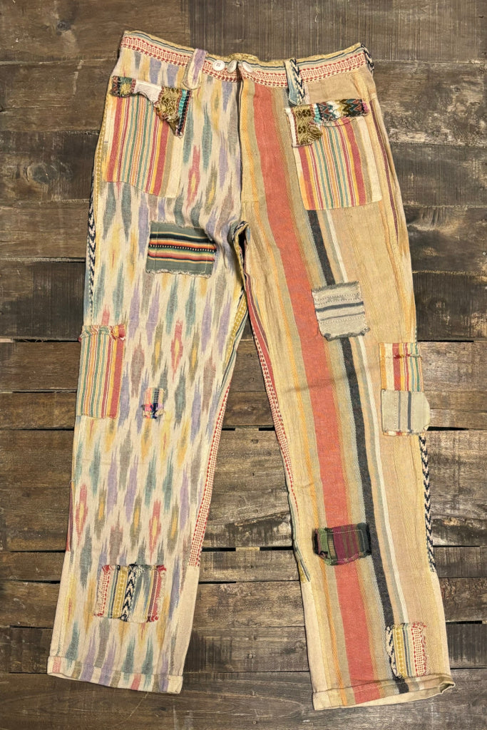 Balinese Walks Pants - Magenta Stripe