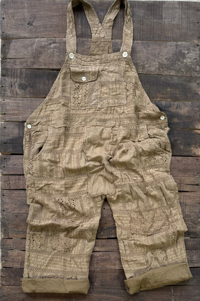 Travels Await Overalls - Dark Olive