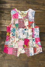 Load image into Gallery viewer, Patchwork Sunrise Reversible Vest - JG-91
