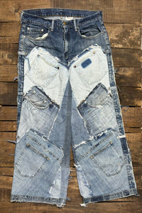 Patched On Up Jeans