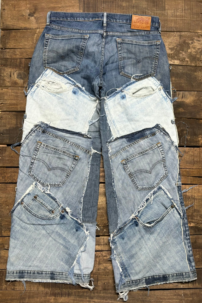 Patched On Up Jeans