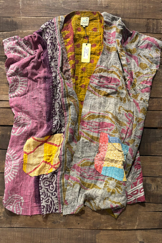 Kantha Sunrise Kimono JG-155