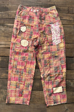 Load image into Gallery viewer, Traveling On Pants - Red/Navy Plaid
