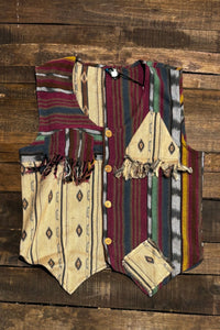 Balinese Walks Vest - Magenta Tribal