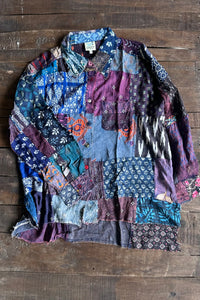 Patchwork Sunrise Top - Plum JG-202