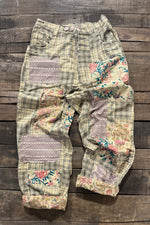 Load image into Gallery viewer, Traveling On Pants - Taupe Plaid
