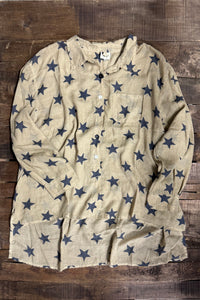 Starburst Top - Navy Star