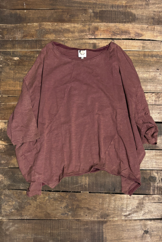 Be Free Top - Vintage Sangria