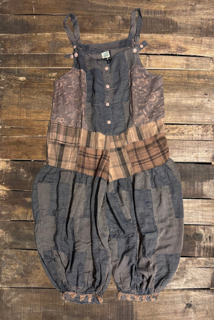 Patched Together Overalls