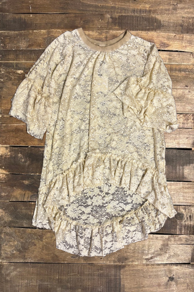 Layered In Time Tunic - Tea Stain