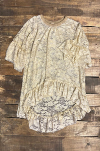 Layered In Time Tunic - Tea Stain