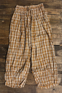 Playful Days Pants - Chocolate Plaid