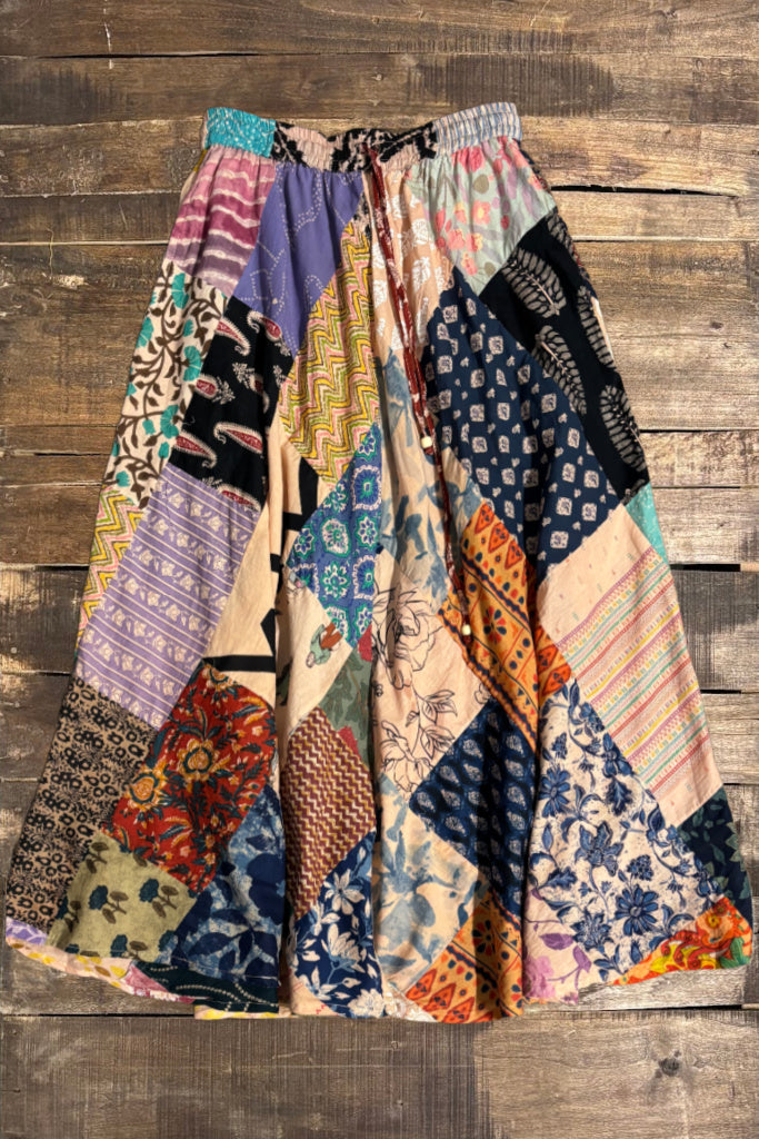 Patchwork Sunrise Skirt - Multi JG-189