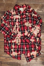 Load image into Gallery viewer, Early Morning Walks Flannel - Red/Black
