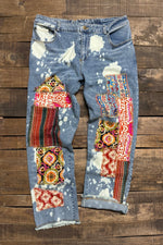 Load image into Gallery viewer, Kantha Sunrise Jeans
