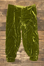 Load image into Gallery viewer, Elenor Trouser - Chartreuse Velvet
