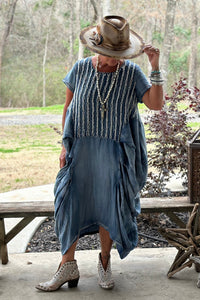 Gather Together Dress - Chambray