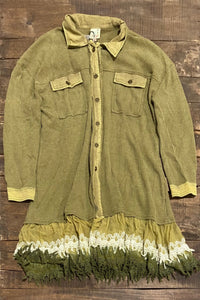 In The Moment Duster - Vintage Olive