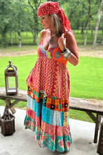 Load image into Gallery viewer, Kantha Sunrise Dress JG-62B
