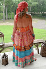 Load image into Gallery viewer, Kantha Sunrise Dress JG-62B
