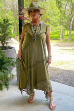 Load image into Gallery viewer, Layer It Up Dress - Vintage Olive
