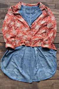 Floral Delight Jacket - Vintage Scarlet