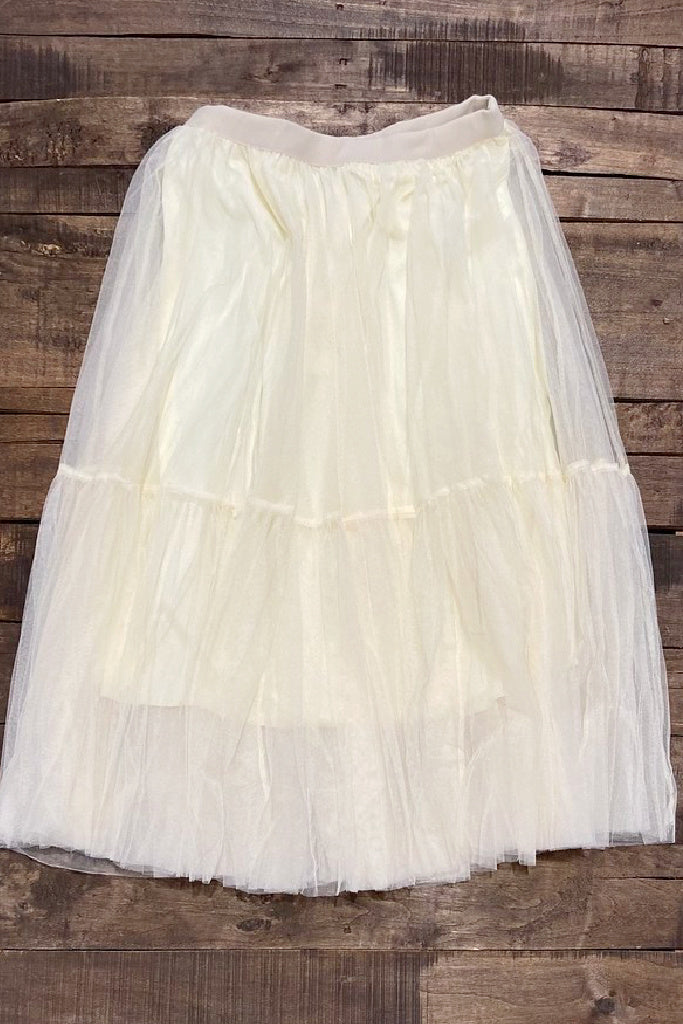 Day Dreamer Ruffle Skirt - Parchment