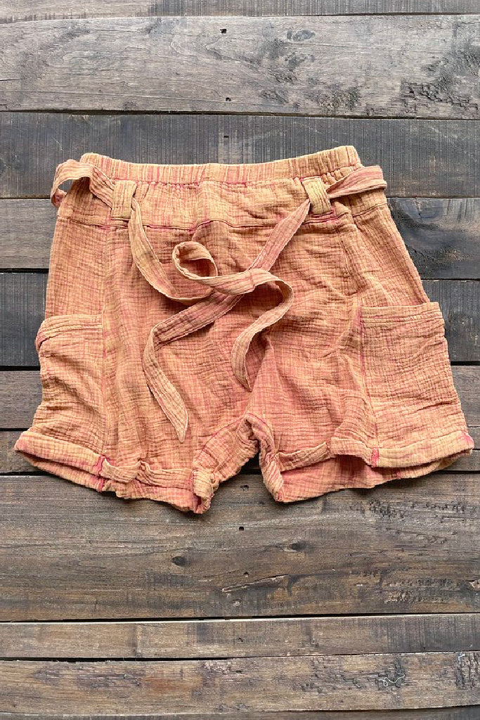 Over The Moon Shorts - Mustard Seed
