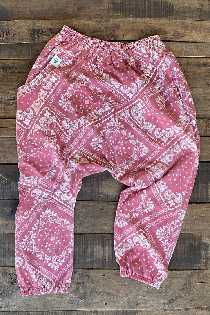 From Here And Beyond Pants - Vintage Red Bandana