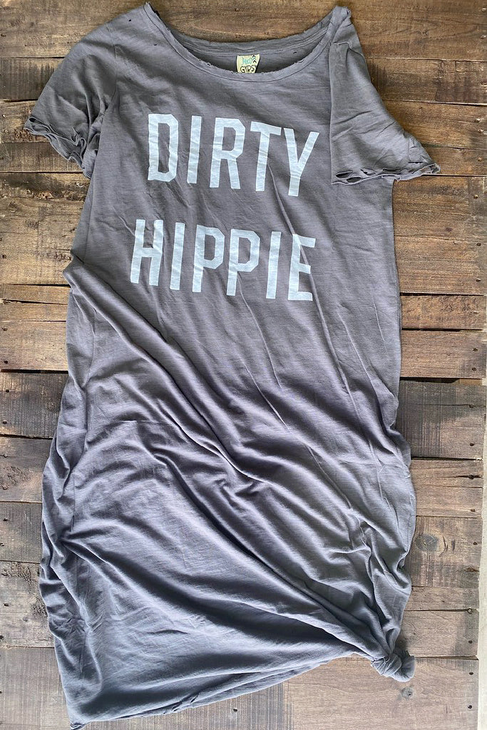 Dirty Hippie Dress - Charcoal