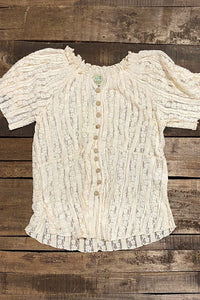Lacey Nights Top - Parchment