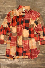 Load image into Gallery viewer, Harvest Moon Plaid Shirt - Scarlet
