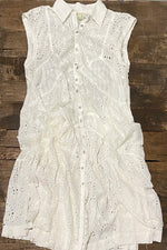 Load image into Gallery viewer, New Beginnings Eyelet Dress - Parchment
